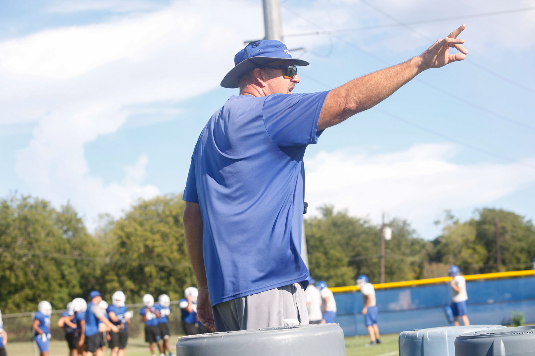 Yoakum football practice